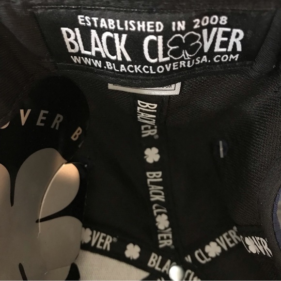 Black Clover Tony Robbins Blessed Live Lucky Hat Baseball Cap Navy Blue New - Picture 16 of 16